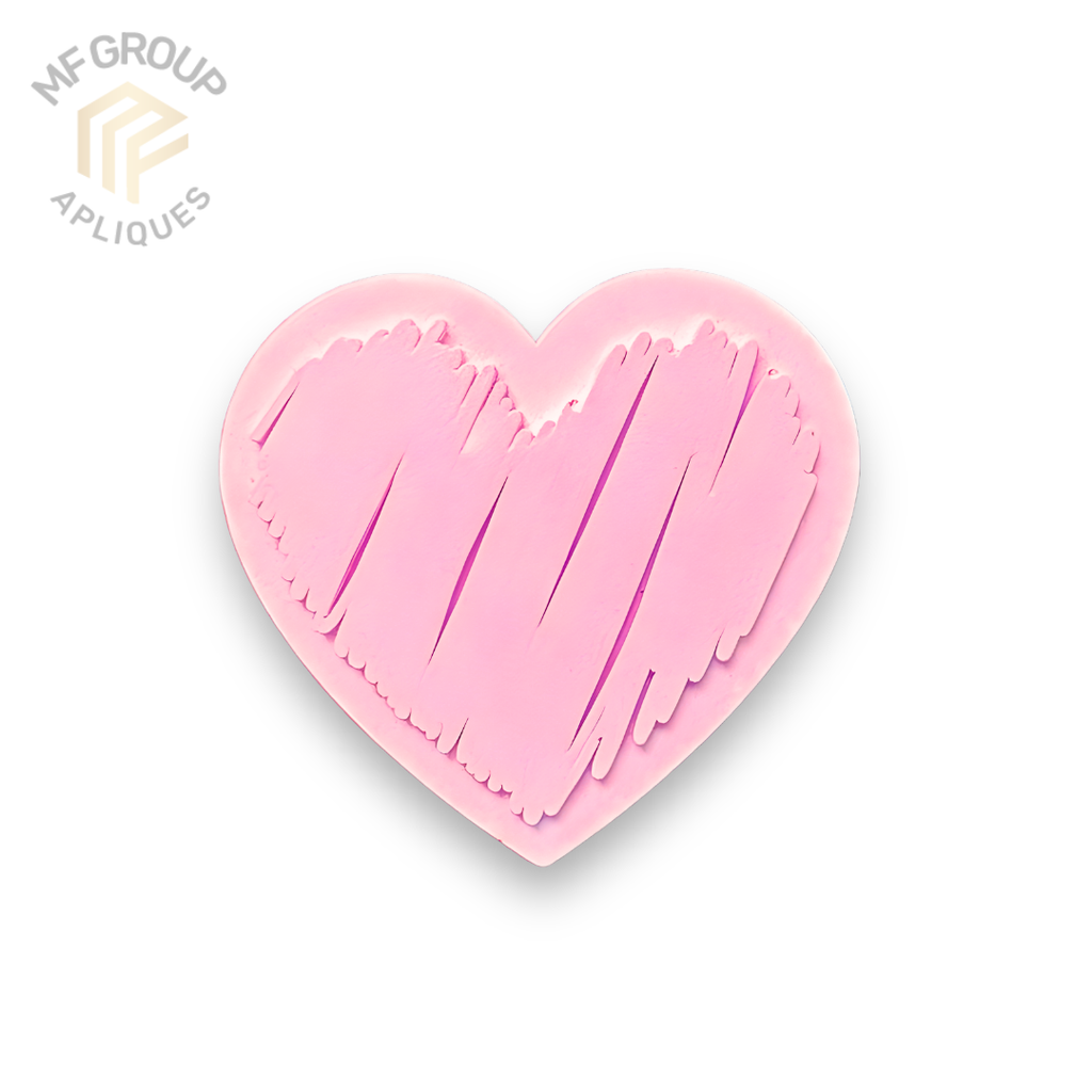 Corazón - Aplique Termo-adherible Silicona