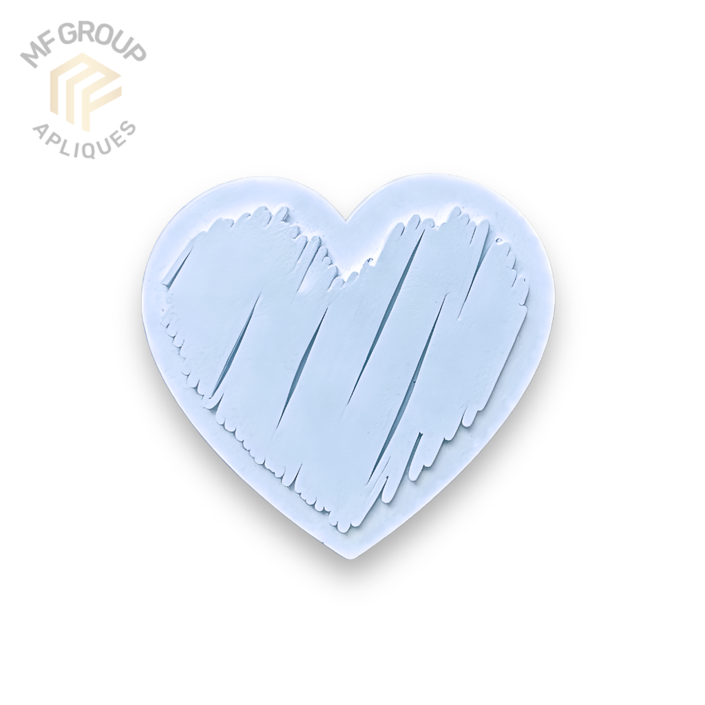 Corazón - Aplique Termo-adherible Silicona