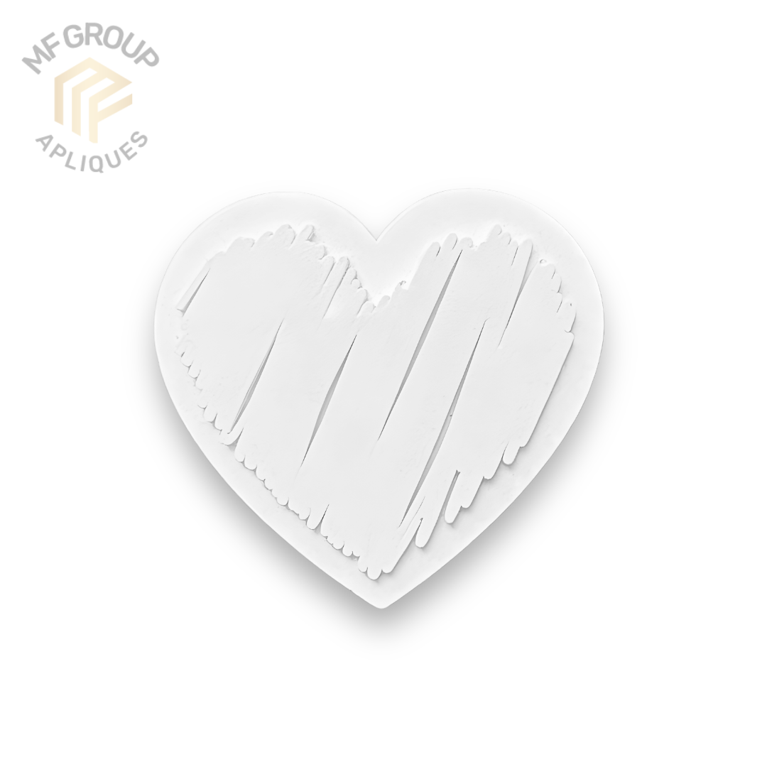 Corazón - Aplique Termo-adherible Silicona