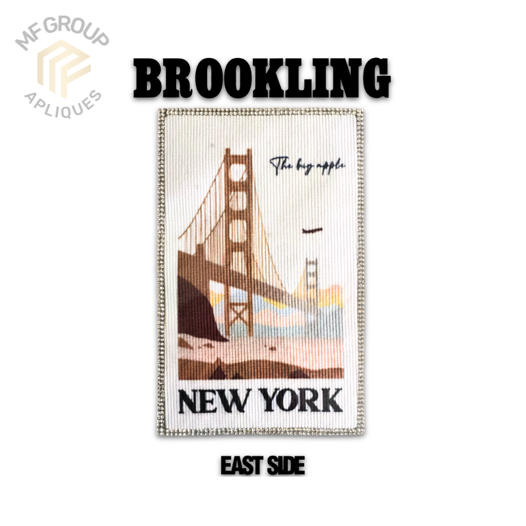 Brookling Postal - Aplique Termo-adherible