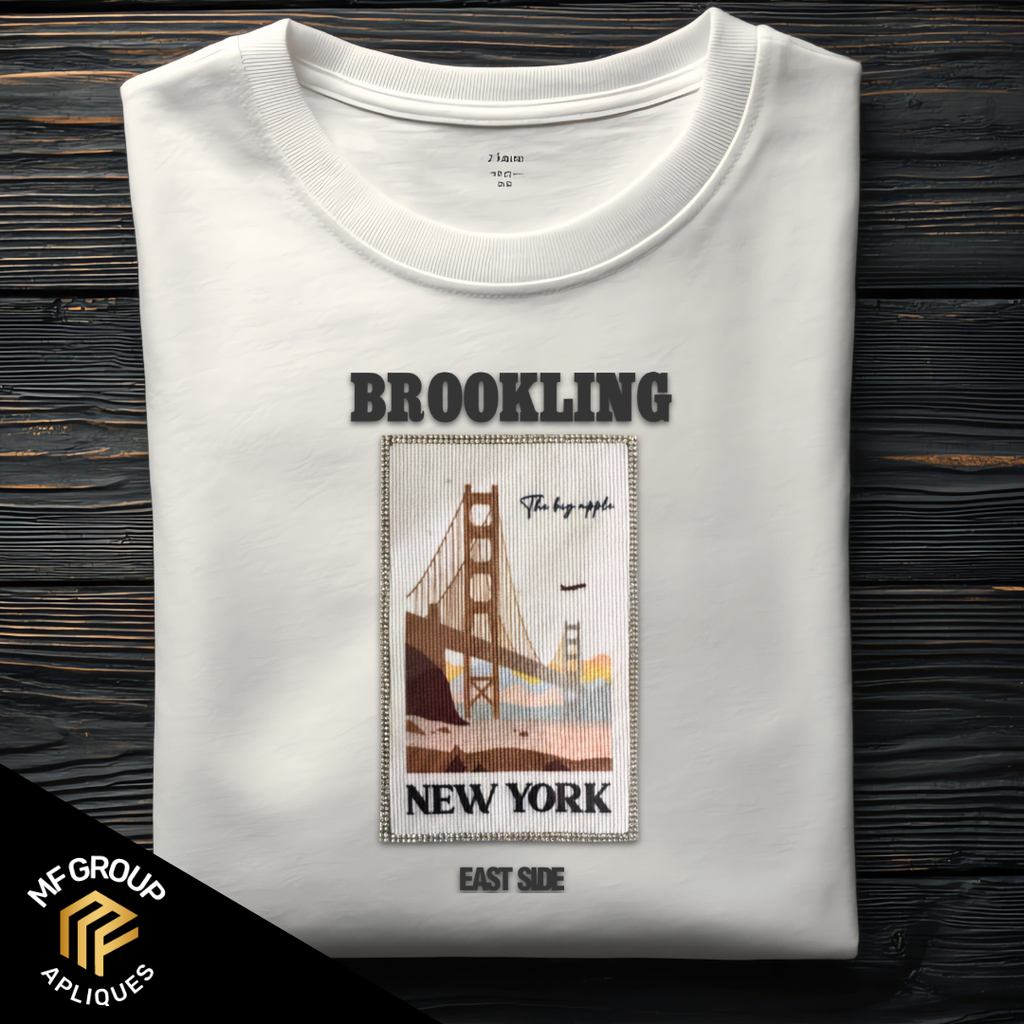 Brookling Postal - Aplique Termo-adherible