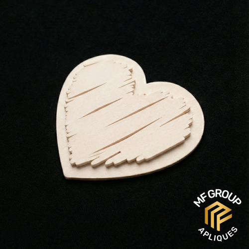 Corazón - Aplique Termo-adherible Silicona