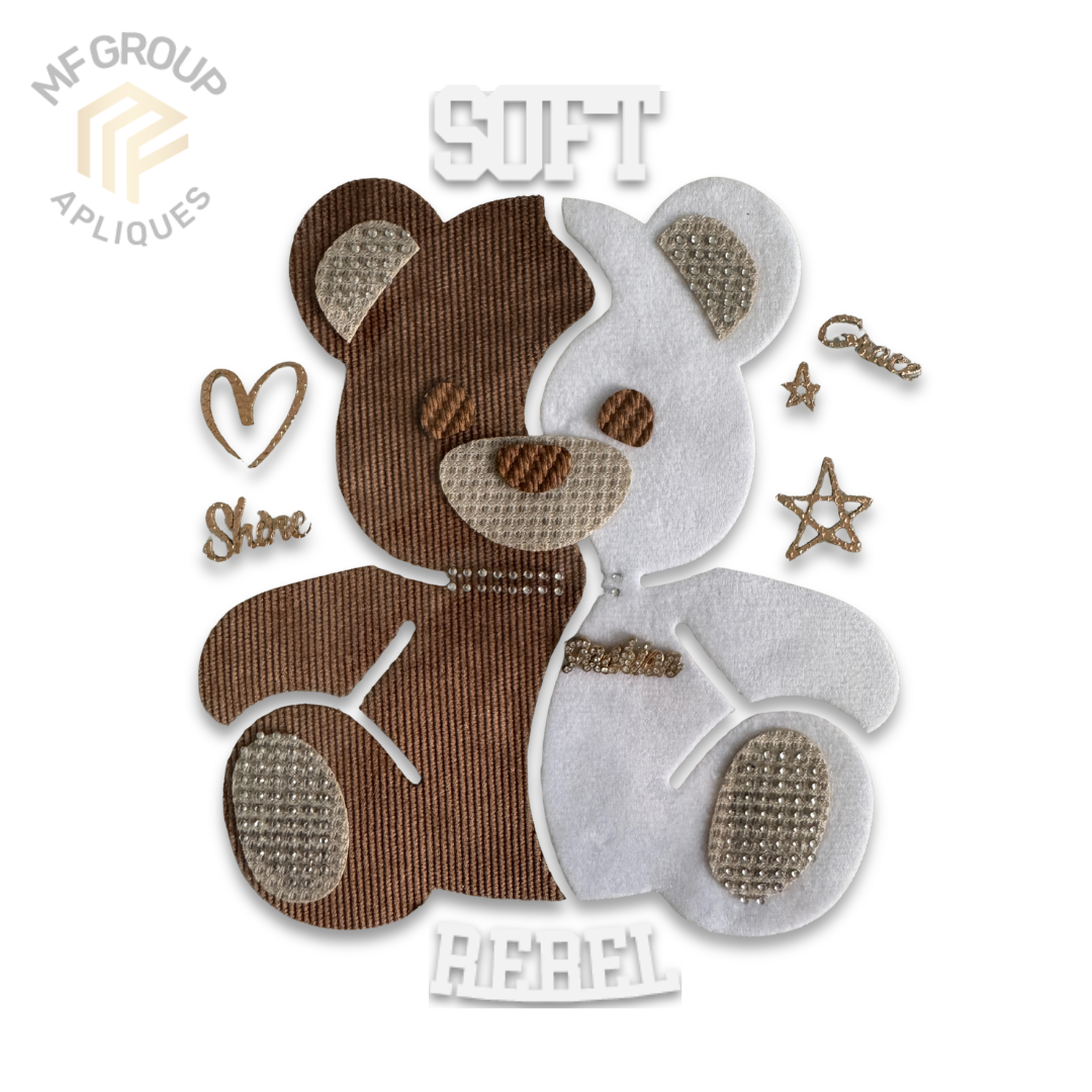 Soft Rebel - Aplique de oso Termo-adherible