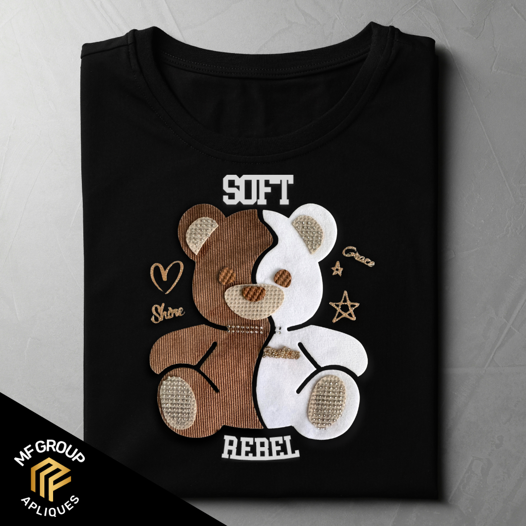 Soft Rebel - Aplique de oso Termo-adherible