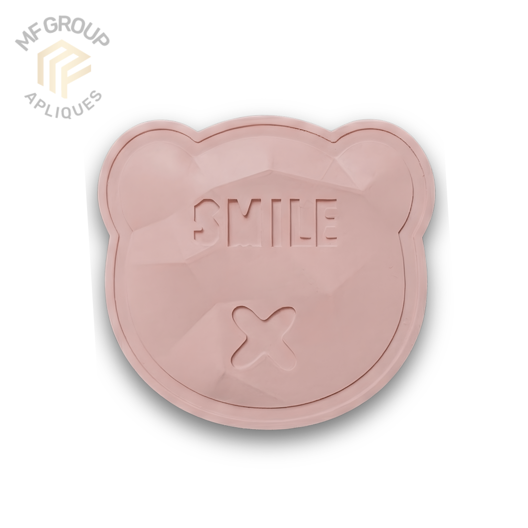 Oso Smile - Aplique Termo-adherible Silicona