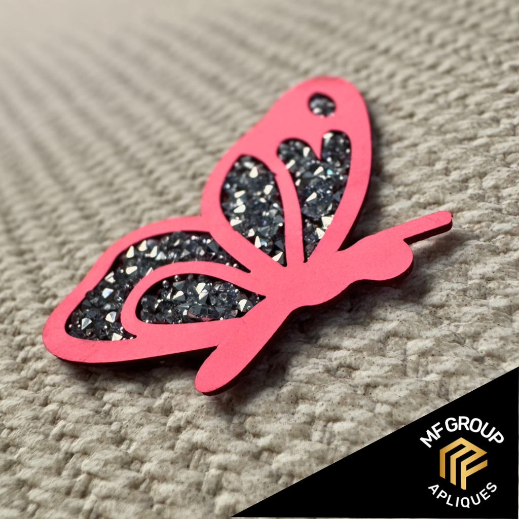 Mariposa - Aplique Termo-adherible Strass