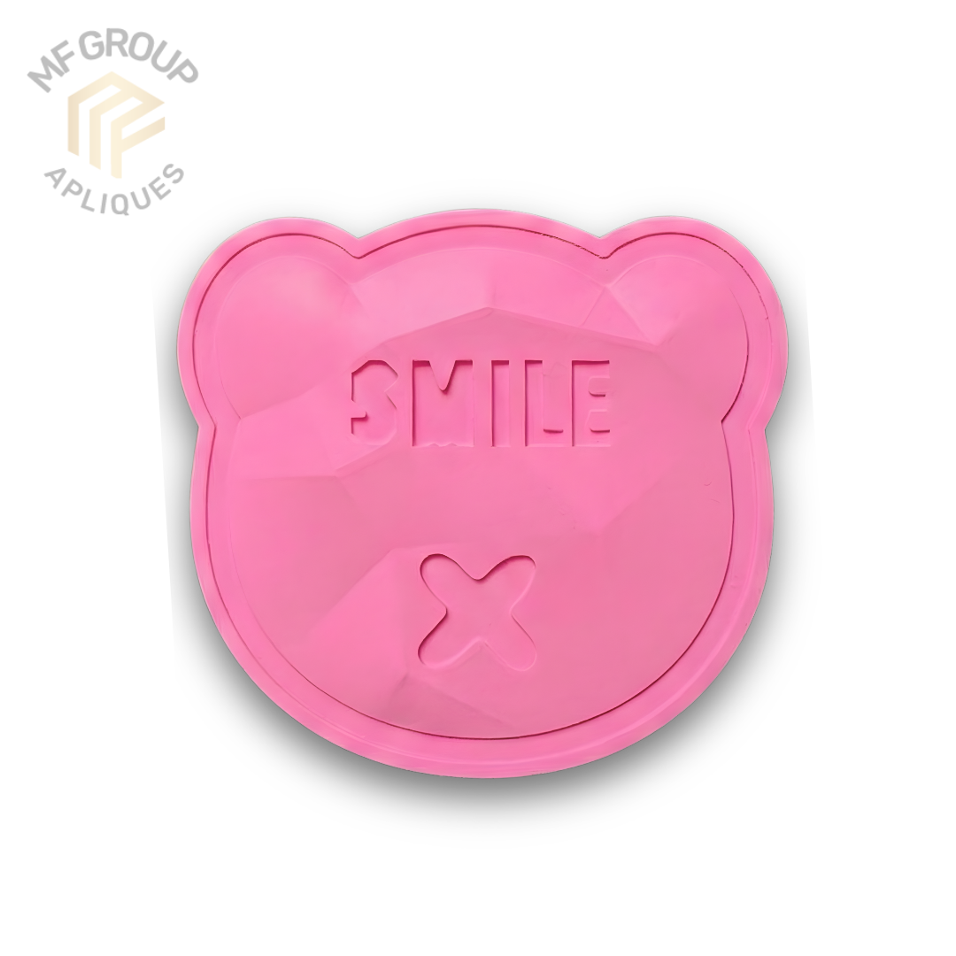 Oso Smile - Aplique Termo-adherible Silicona