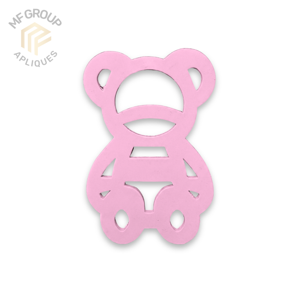 Oso en lineas - Aplique Termo-adherible Silicona