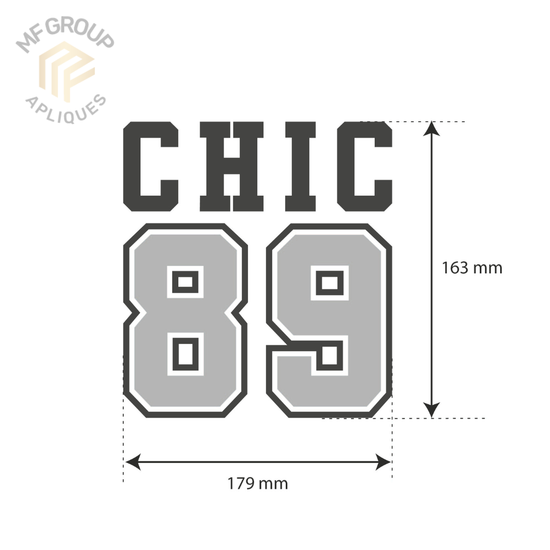 Chic 89 - Aplique letrero Termo-adherible