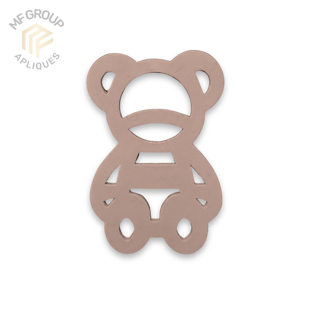 Oso en lineas - Aplique Termo-adherible Silicona