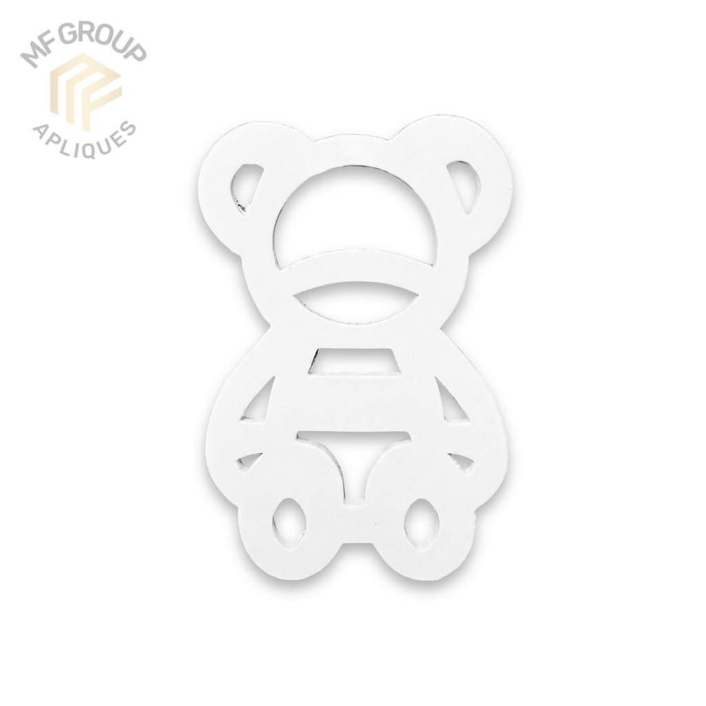 Oso en lineas - Aplique Termo-adherible Silicona