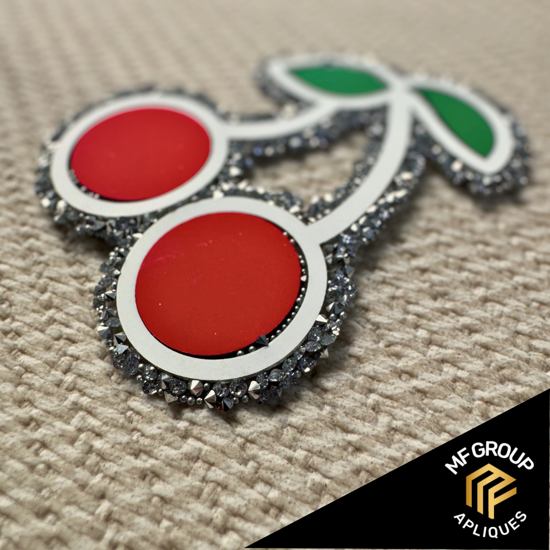 Cereza - Aplique Termo-adherible Strass