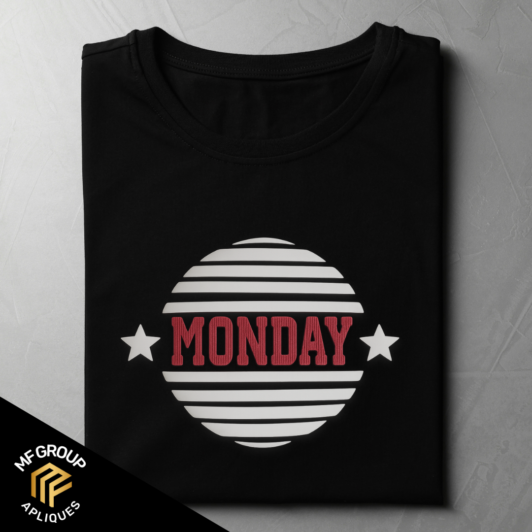 Monday - Aplique letrero Termo-adherible