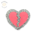 Corazón roto - Aplique Termo-adherible Strass