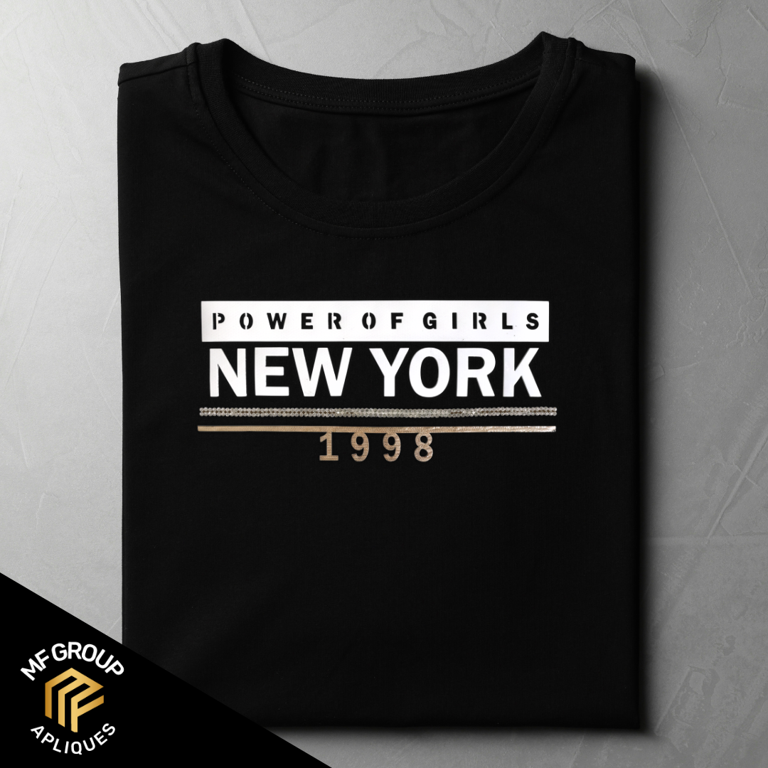 Power of Girls - New York - Aplique letrero Termo-adherible