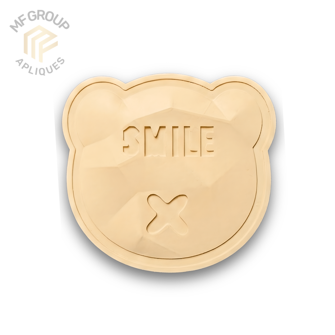 Oso Smile - Aplique Termo-adherible Silicona