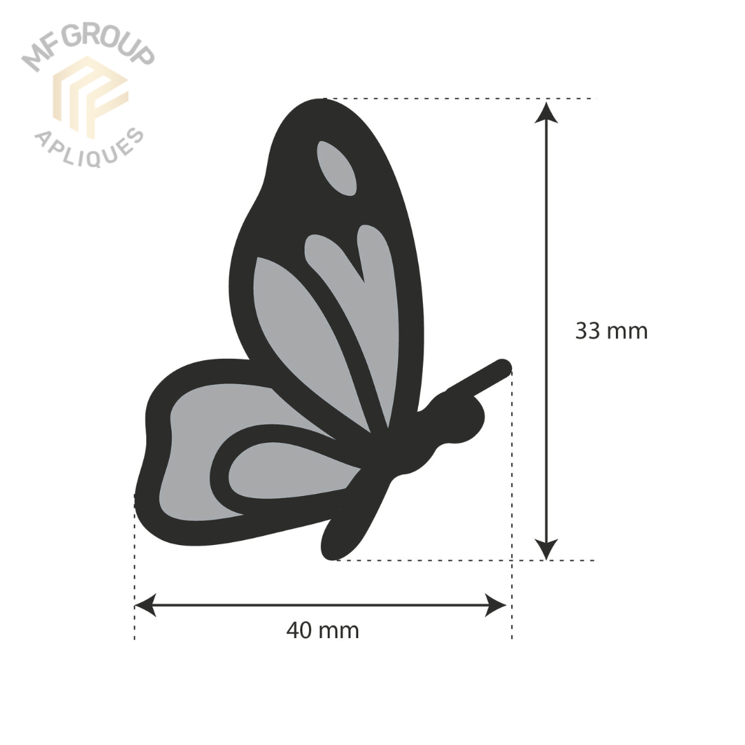 Mariposa - Aplique Termo-adherible Strass