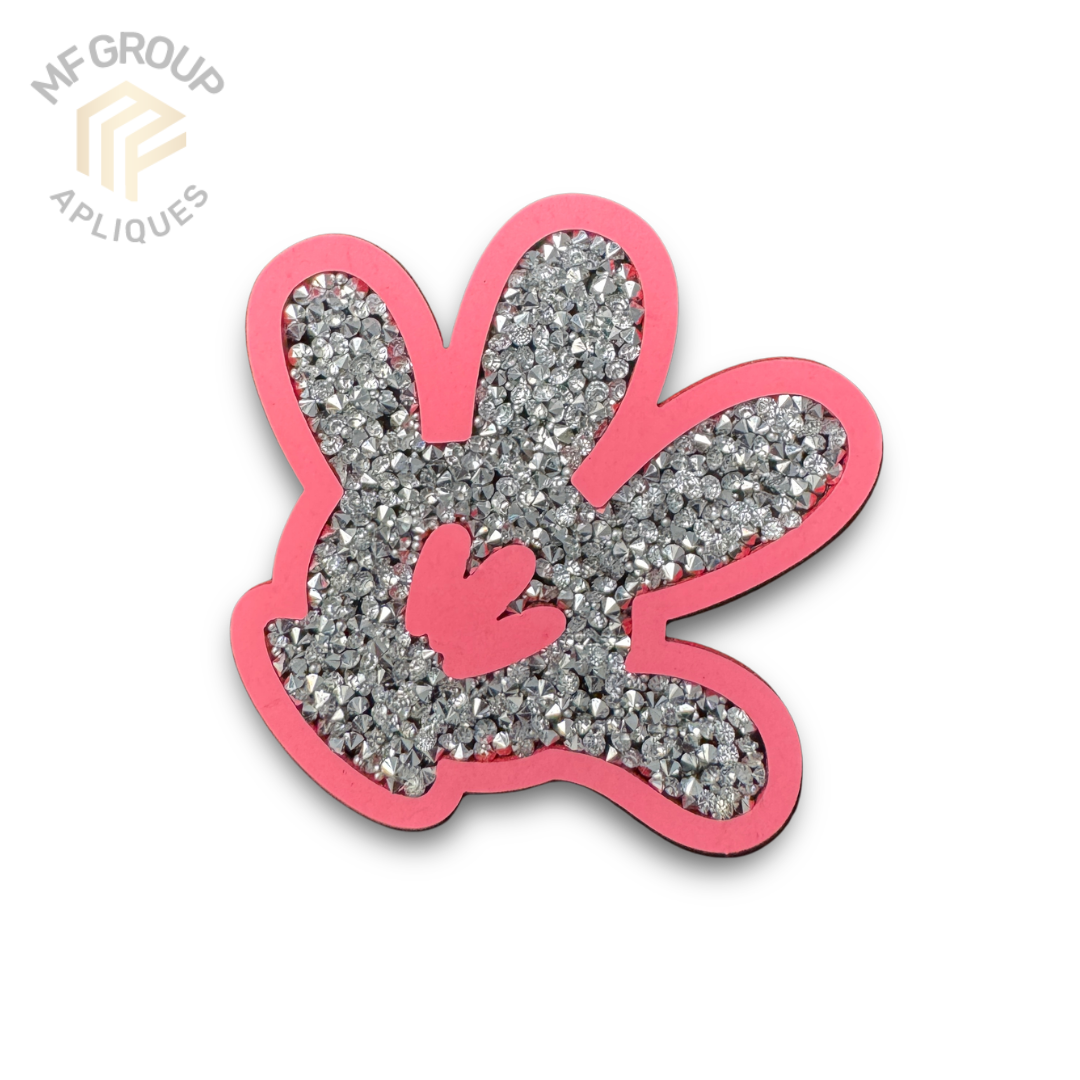 Mano Cartoon - Aplique Termo-adherible Strass