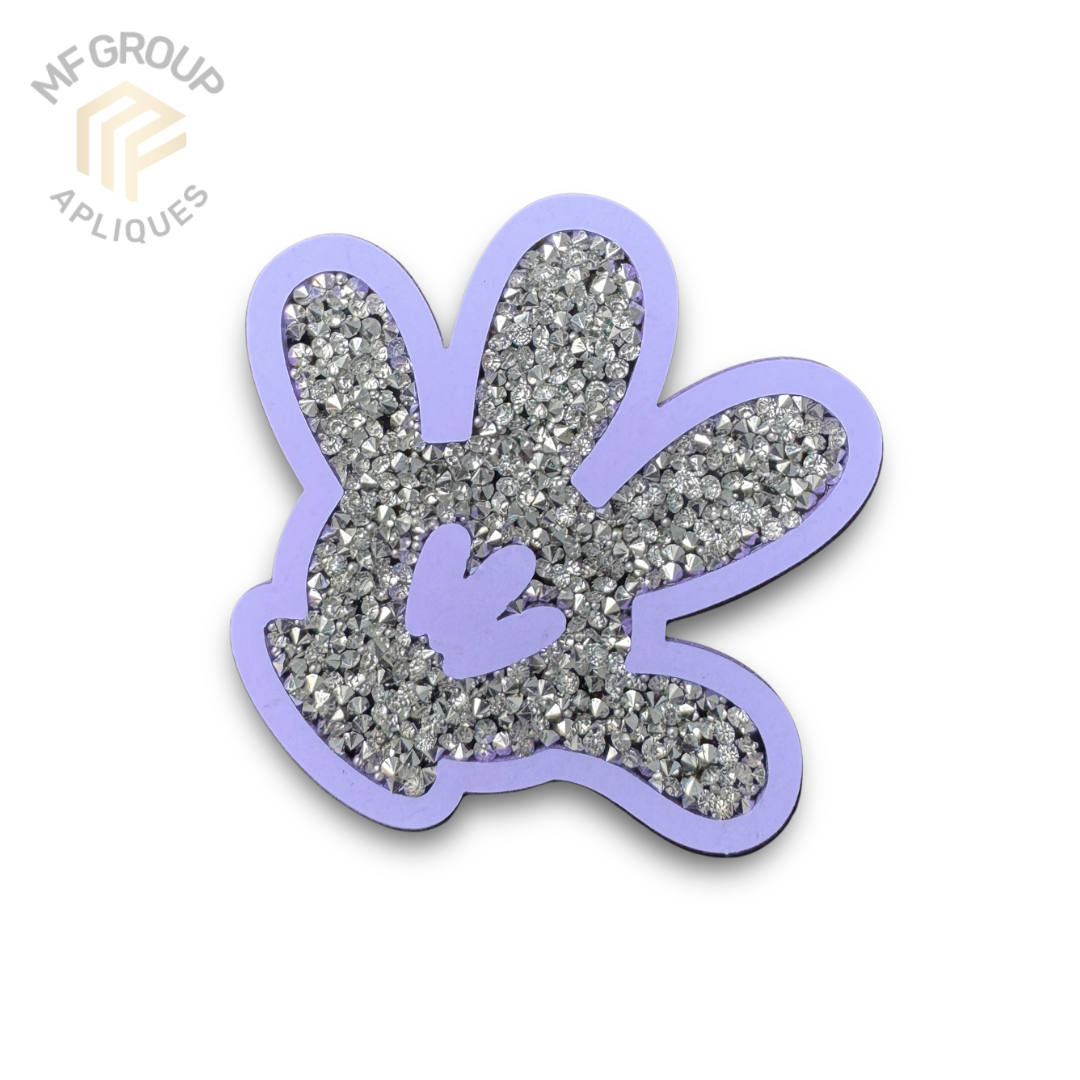 Mano Cartoon - Aplique Termo-adherible Strass
