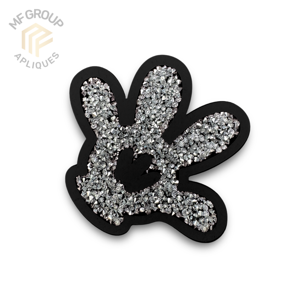 Mano Cartoon - Aplique Termo-adherible Strass