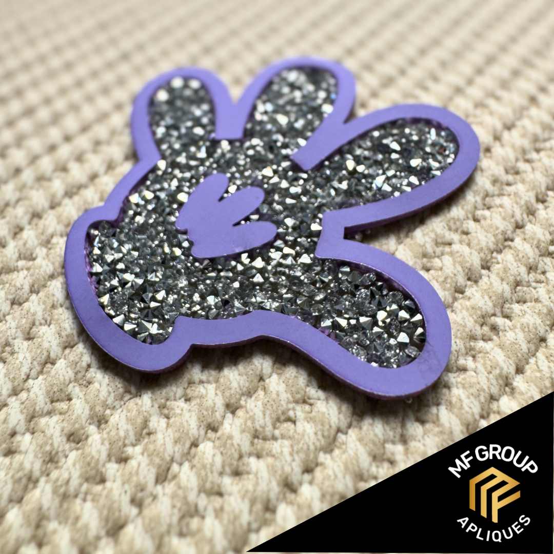 Mano Cartoon - Aplique Termo-adherible Strass
