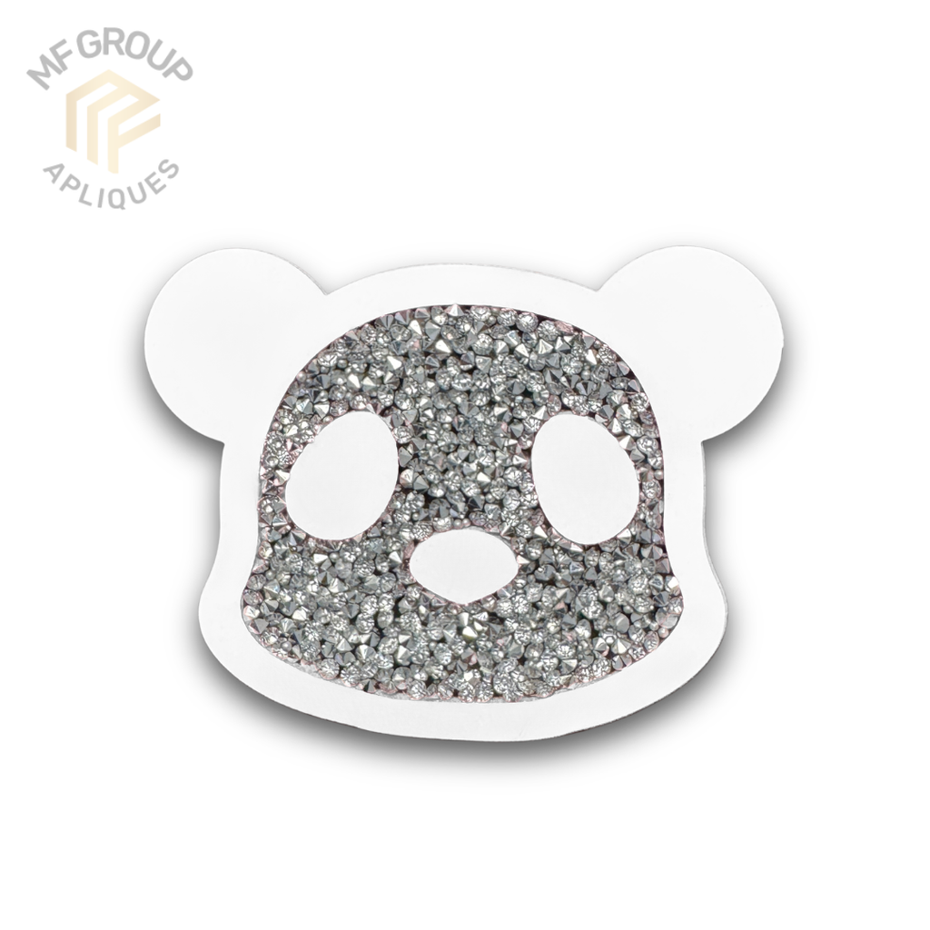 Panda - Aplique Termo-adherible Strass