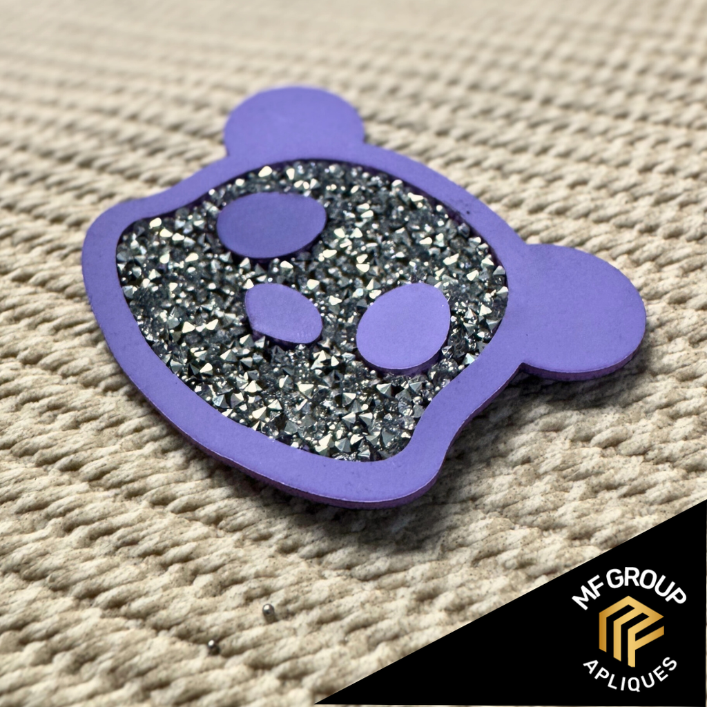 Panda - Aplique Termo-adherible Strass