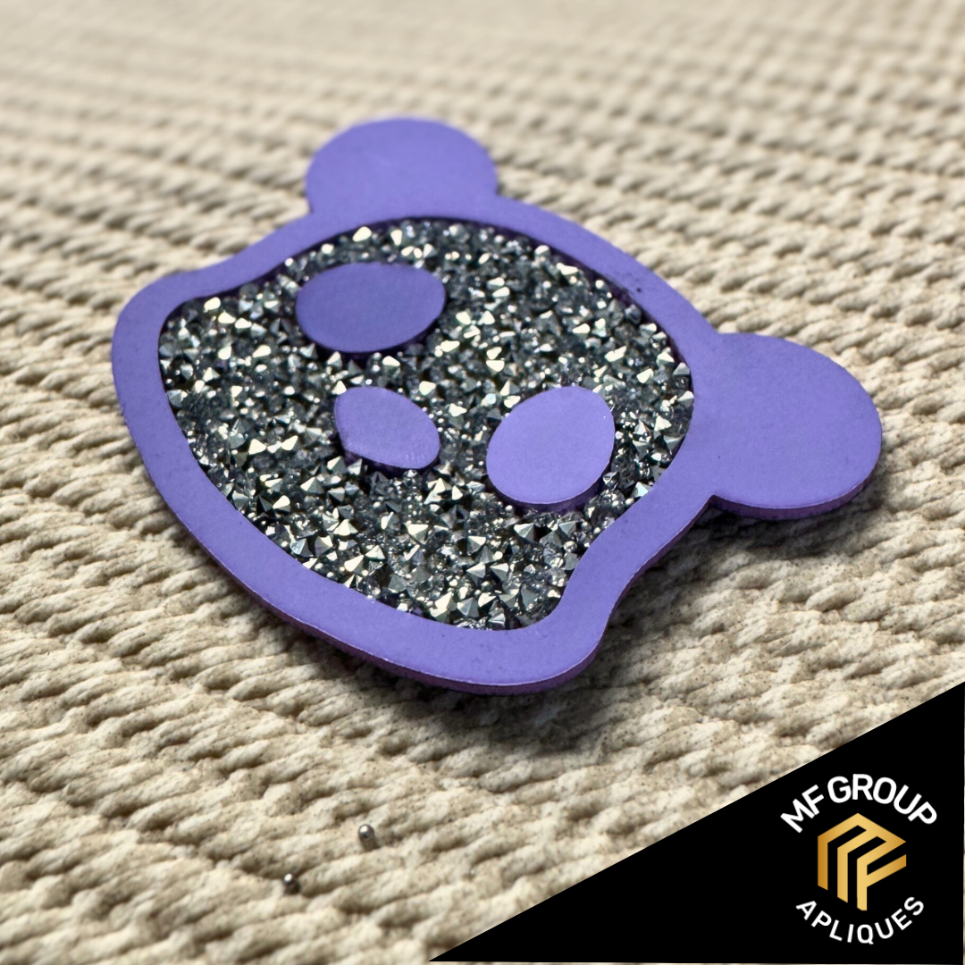 Panda - Aplique Termo-adherible Strass