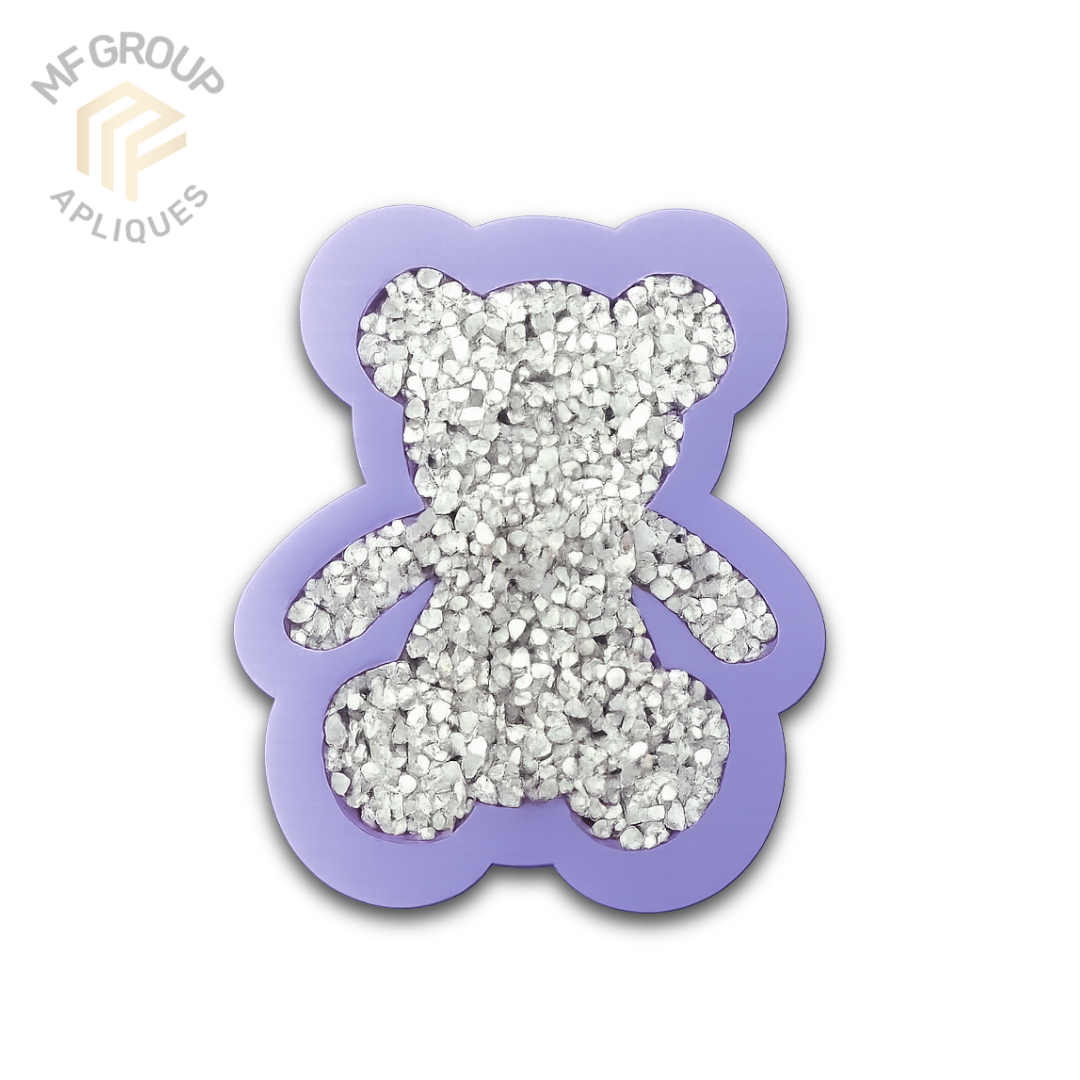 Oso - Aplique Termo-adherible Strass