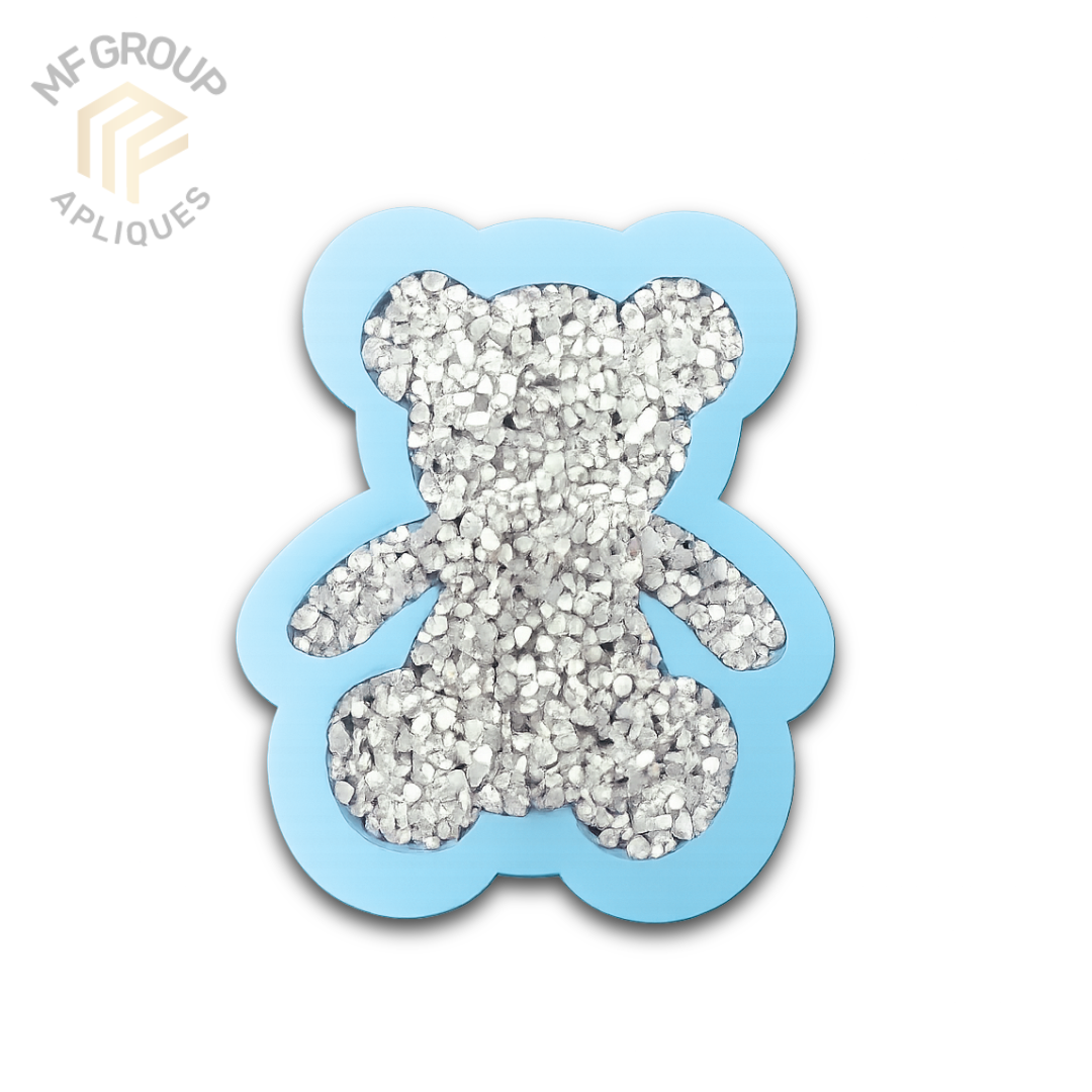 Oso - Aplique Termo-adherible Strass