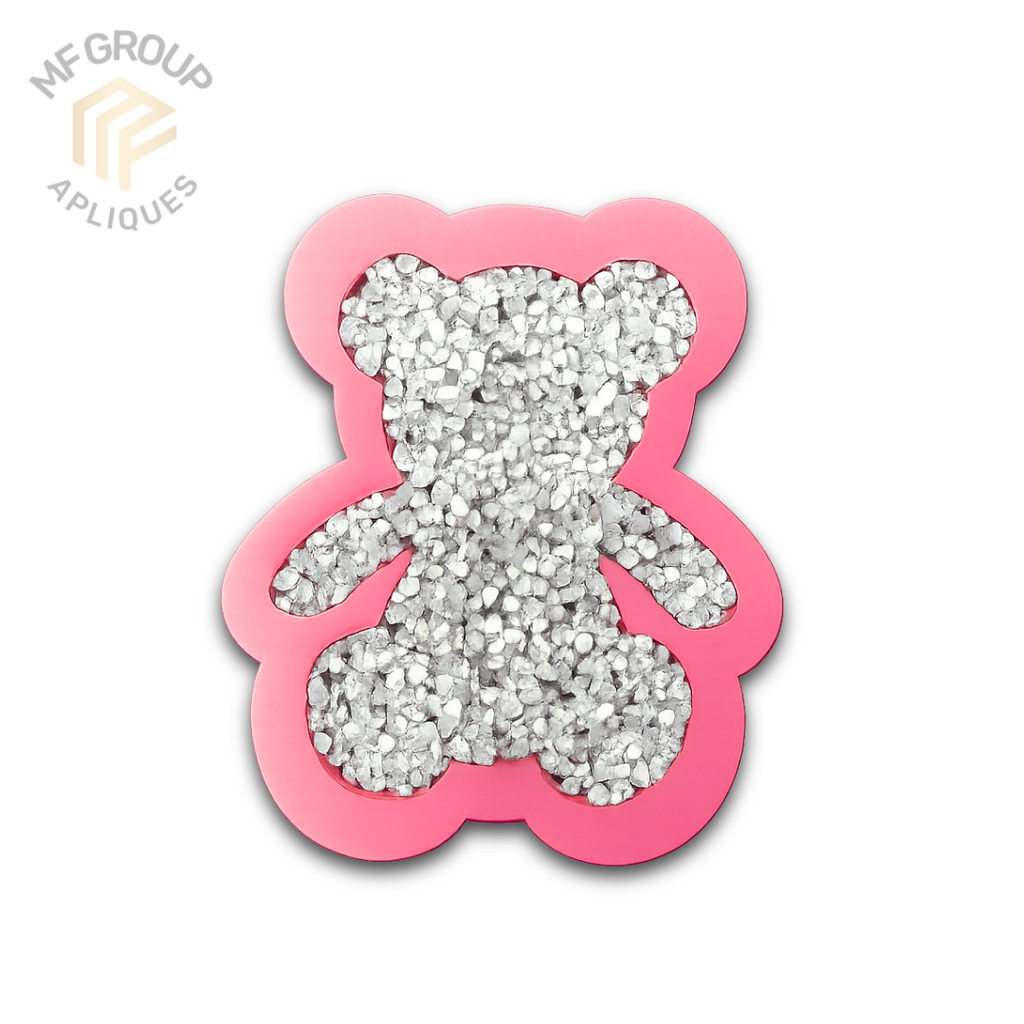 Oso - Aplique Termo-adherible Strass