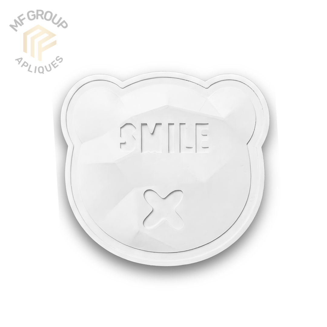 Oso Smile - Aplique Termo-adherible Silicona