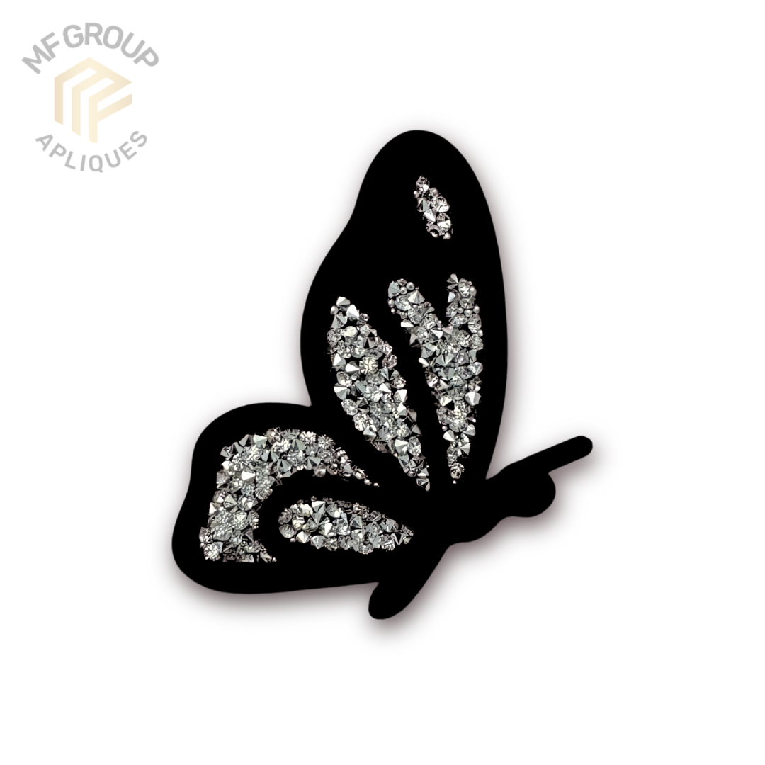 Mariposa - Aplique Termo-adherible Strass
