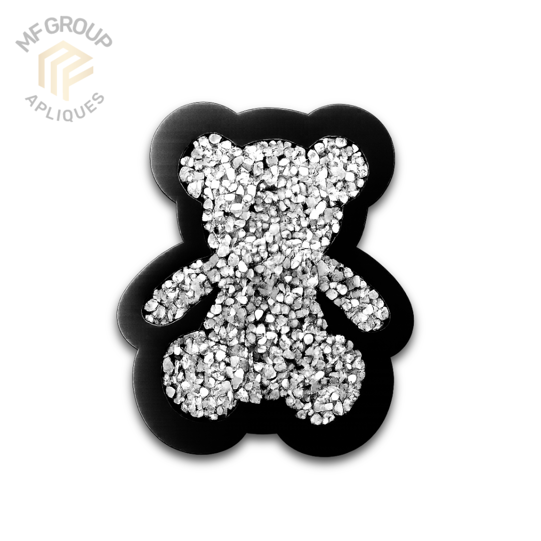 Oso - Aplique Termo-adherible Strass