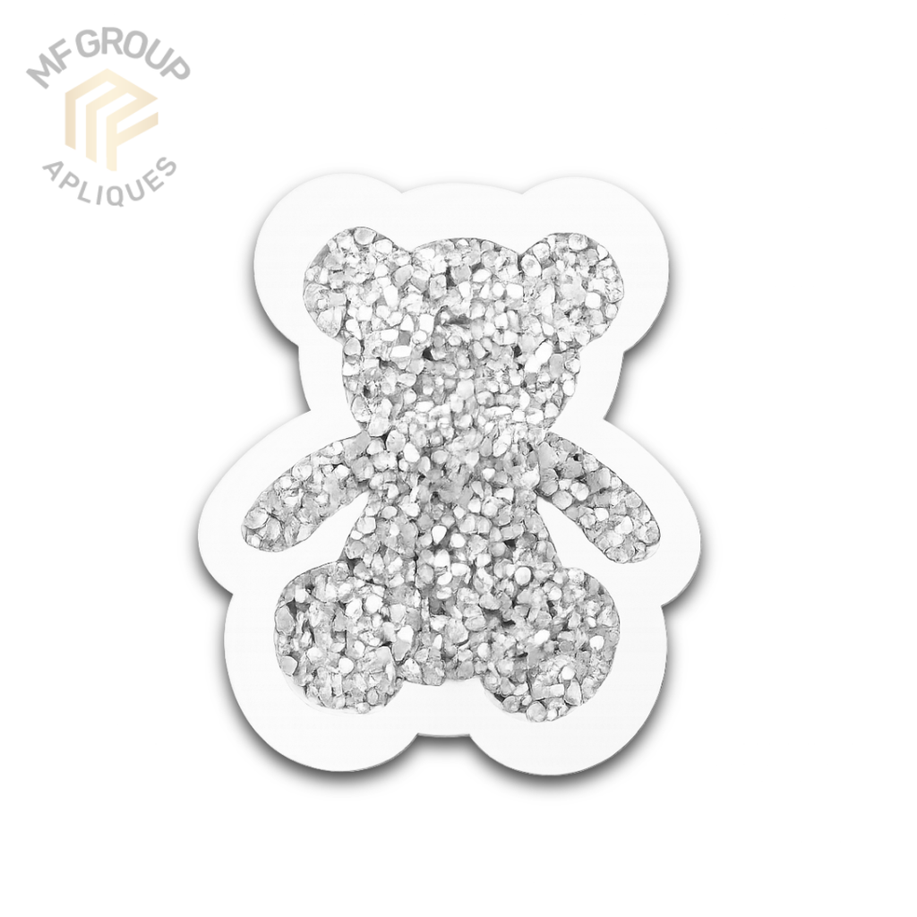 Oso - Aplique Termo-adherible Strass