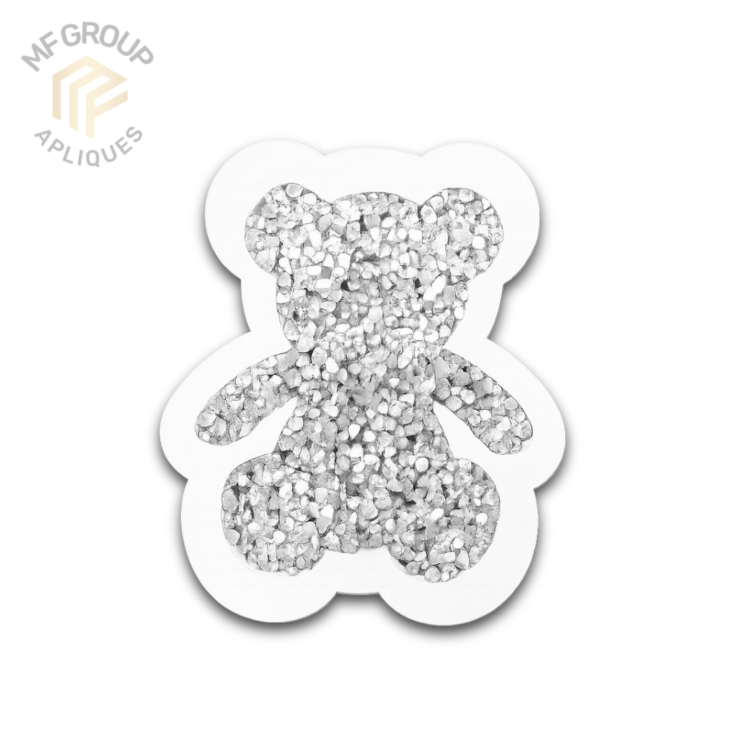 Oso - Aplique Termo-adherible Strass