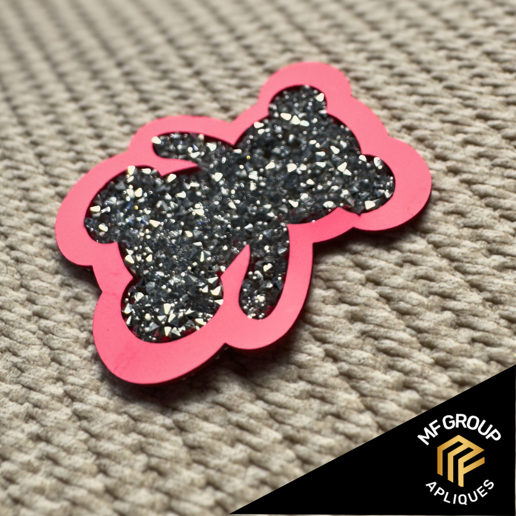 Oso - Aplique Termo-adherible Strass