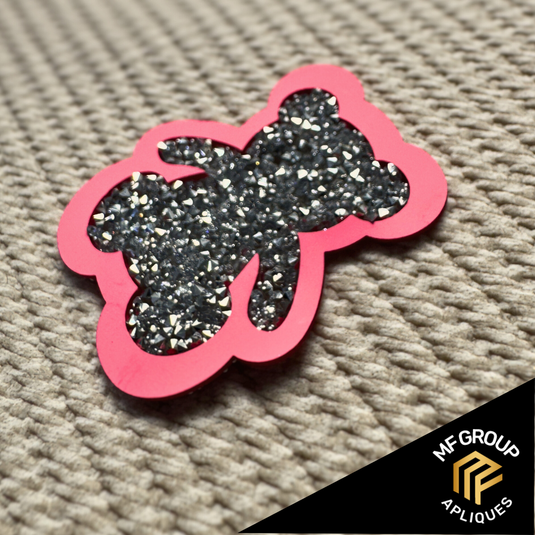 Oso - Aplique Termo-adherible Strass