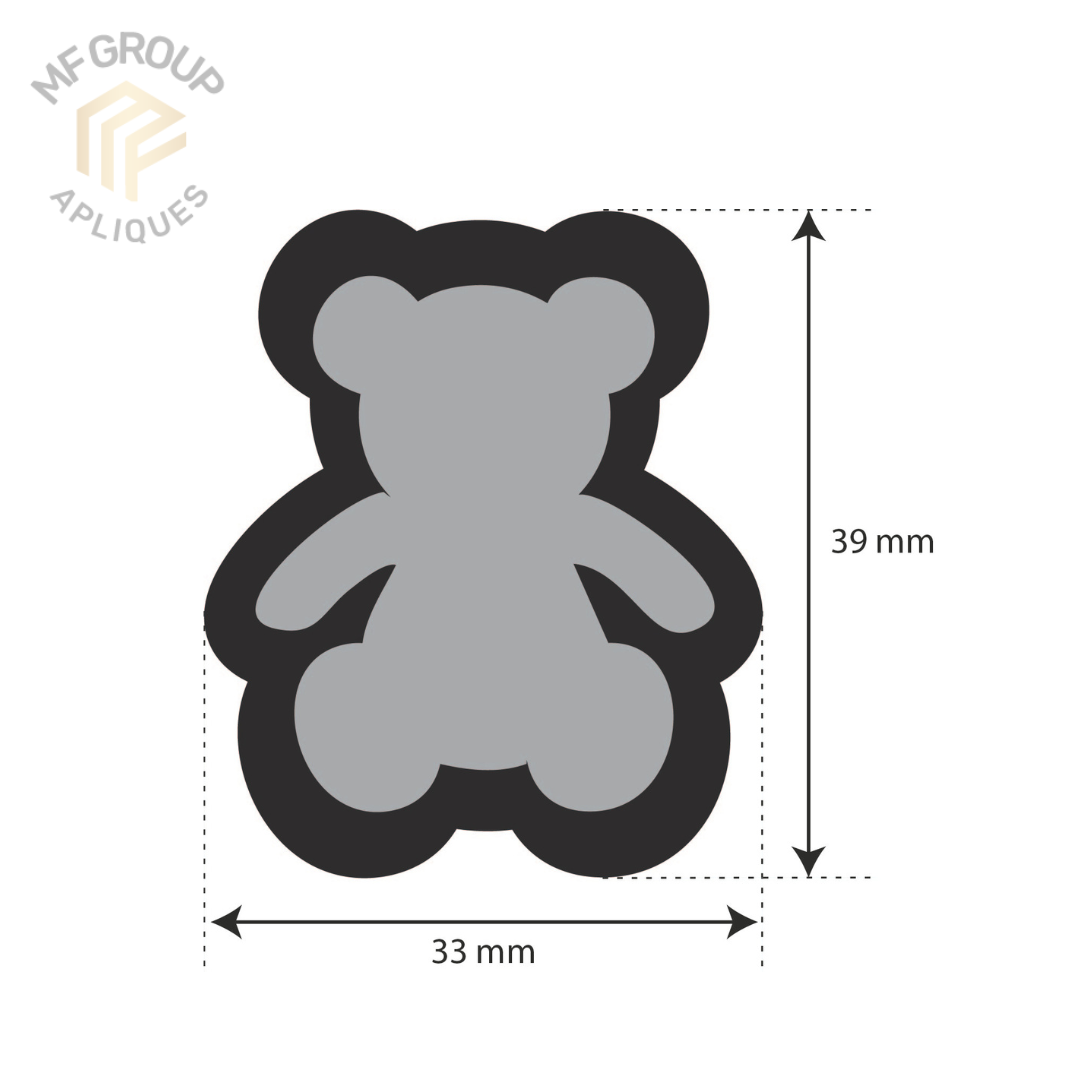 Oso - Aplique Termo-adherible Strass