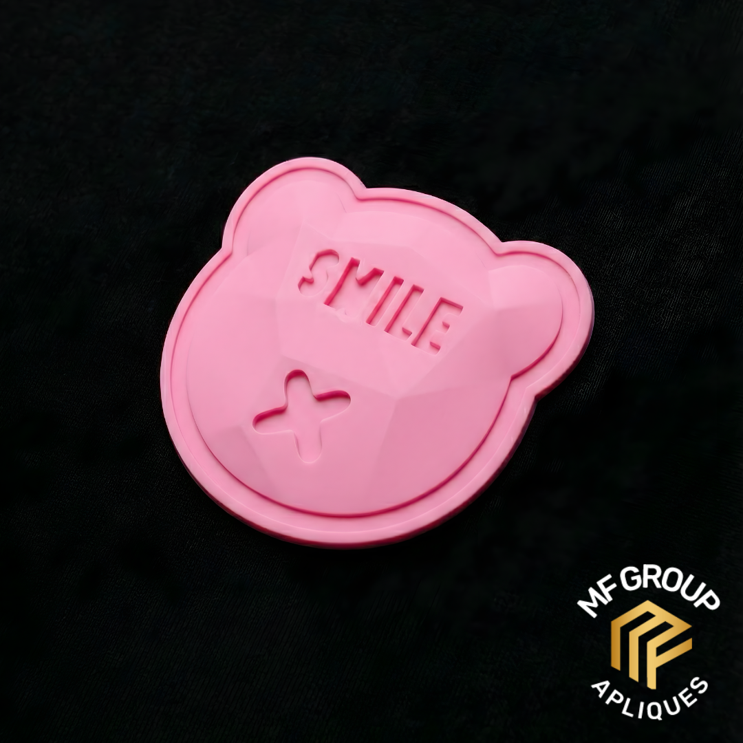 Oso Smile - Aplique Termo-adherible Silicona