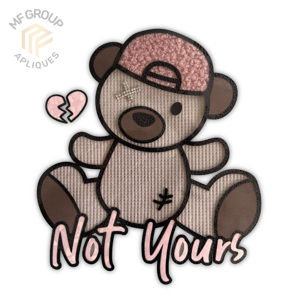 Not yours - Aplique de oso Termo-adherible