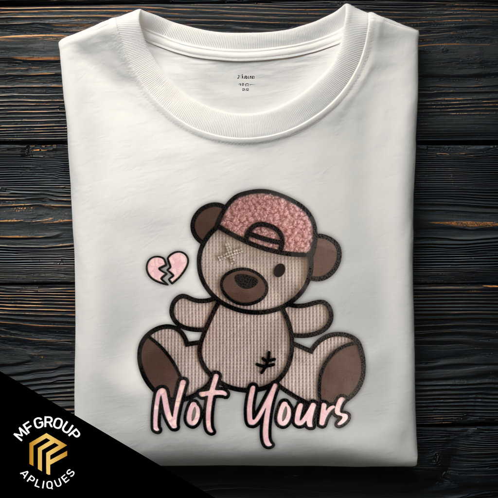Not yours - Aplique de oso Termo-adherible