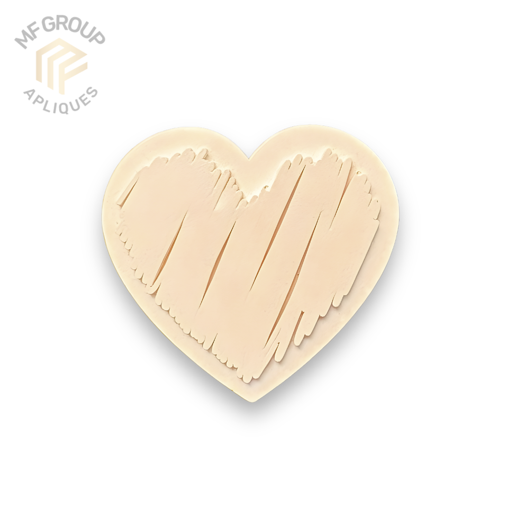 Corazón - Aplique Termo-adherible Silicona