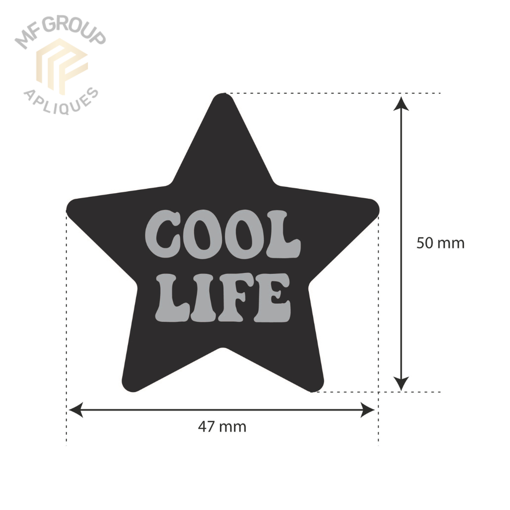 Estrella Cool Life - Aplique Termo-adherible Strass