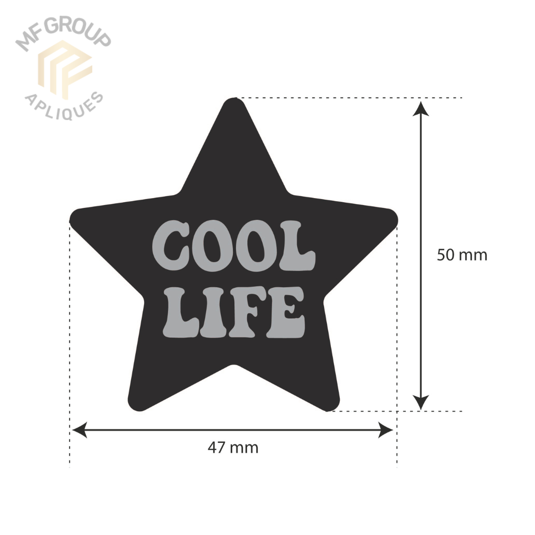Estrella Cool Life - Aplique Termo-adherible Strass